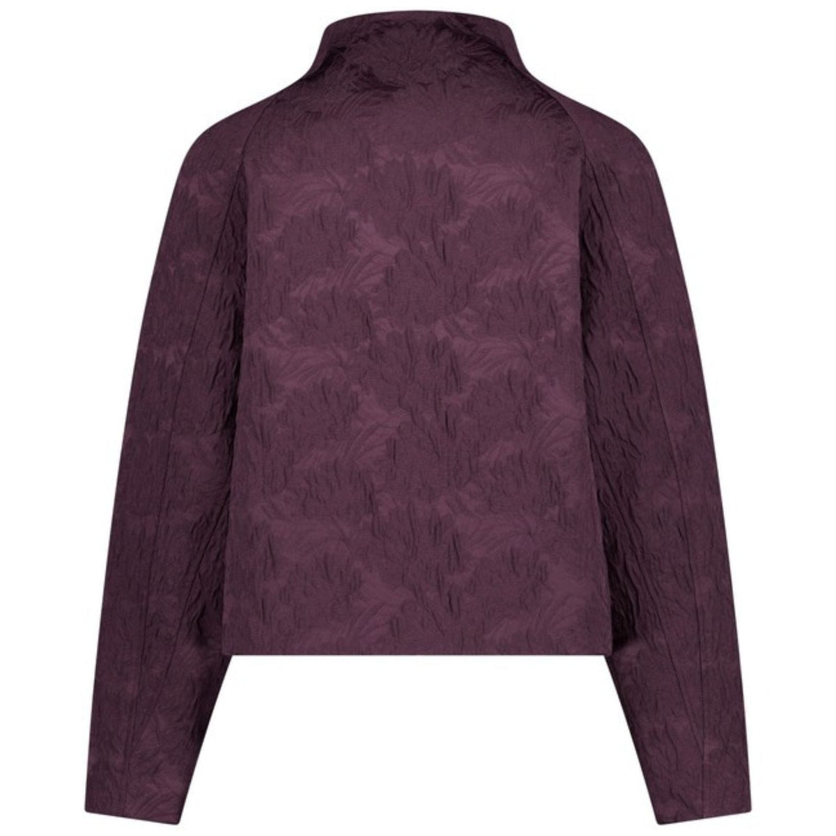 Aubergine flower bomber jacket Mels - Capuchon Fashion