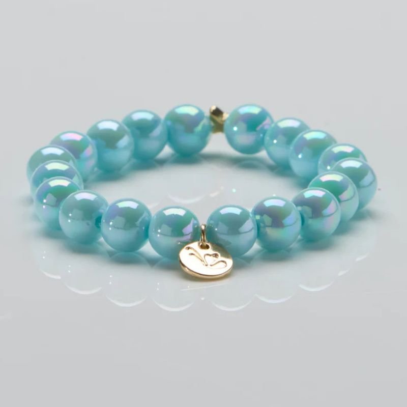 Azure Pearl parelarmband 10mm - Capuchon Fashion