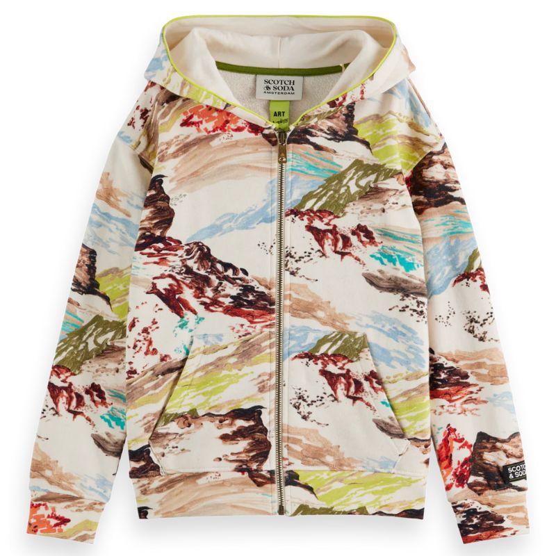 Beige allover geprint relaxed fit vest - Capuchon Fashion