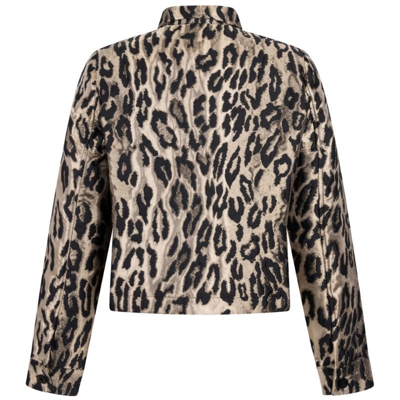 Beige animal geprinte jacket Dalia - Capuchon Fashion