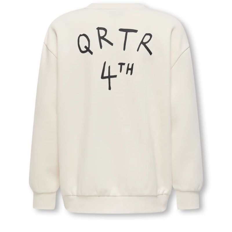 Beige backprint crew neck Kyrie - Capuchon Fashion