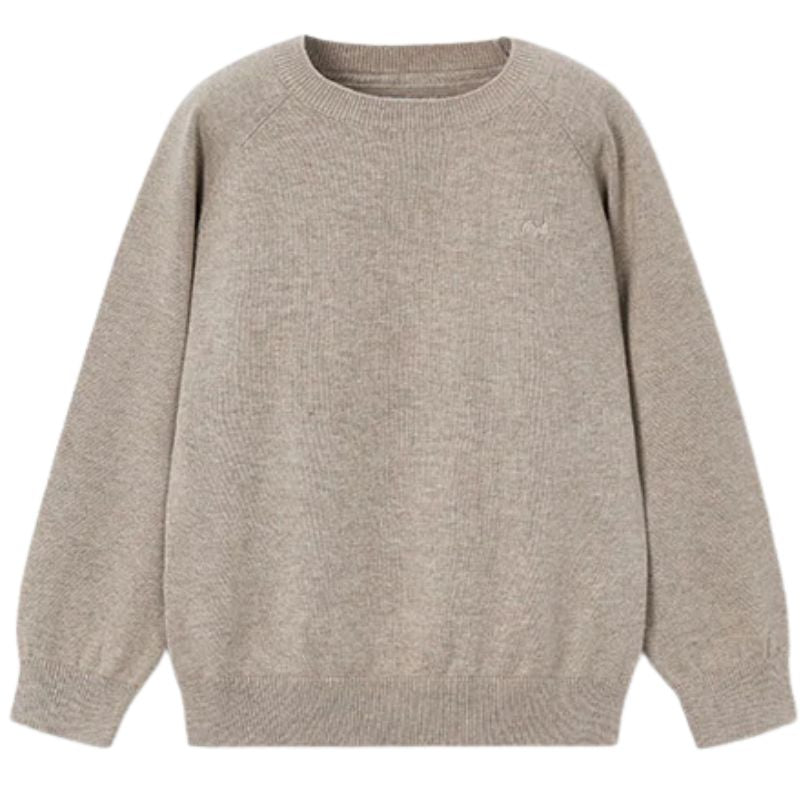 Beige basic cotton jumper - Capuchon Fashion
