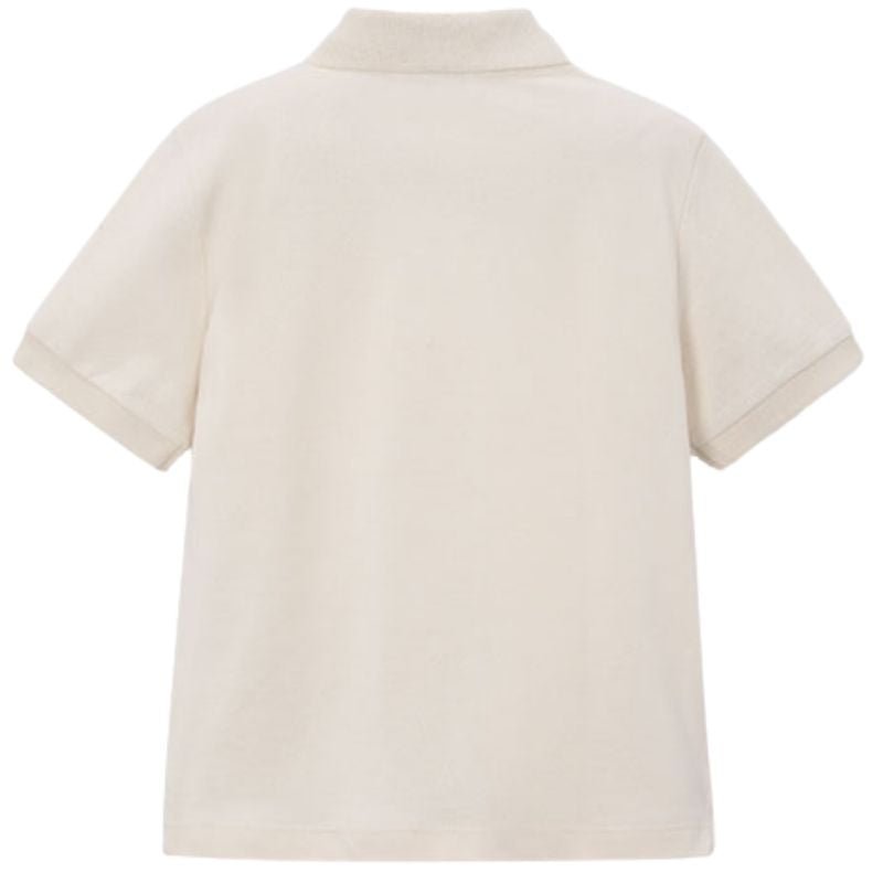 Beige basic korte mouw polo 150 - Capuchon Fashion