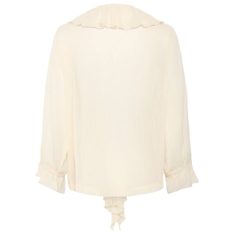 Beige fijngeweven blouse Nanette - Capuchon Fashion