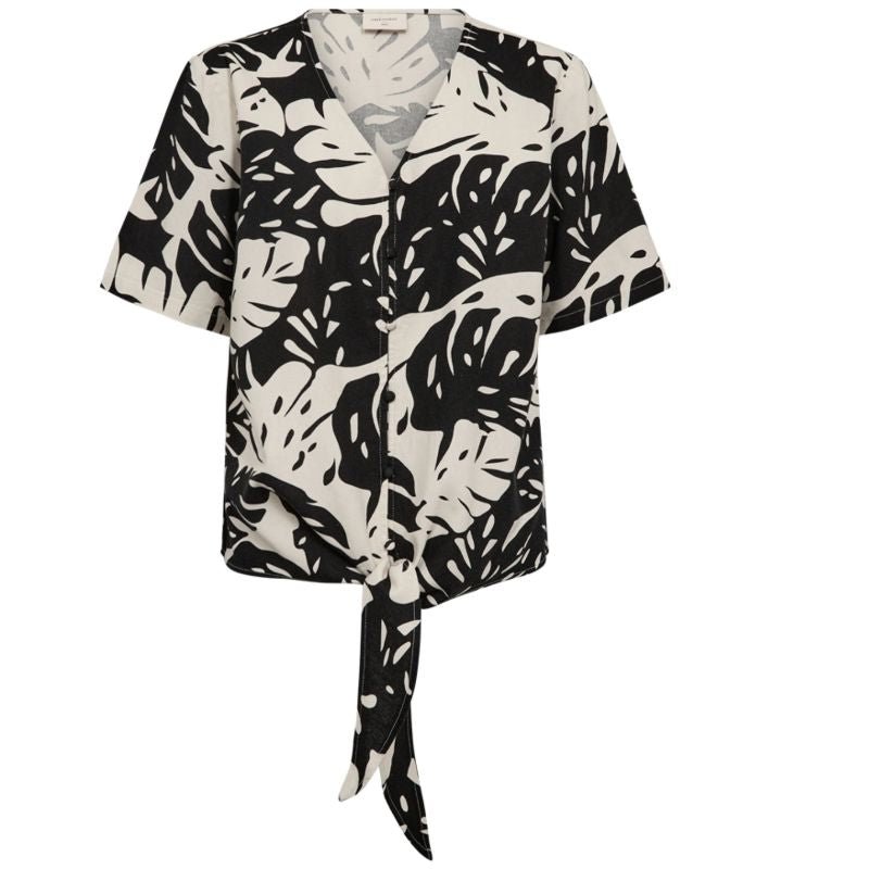 Beige geprinte blouse Lavisco - Capuchon Fashion