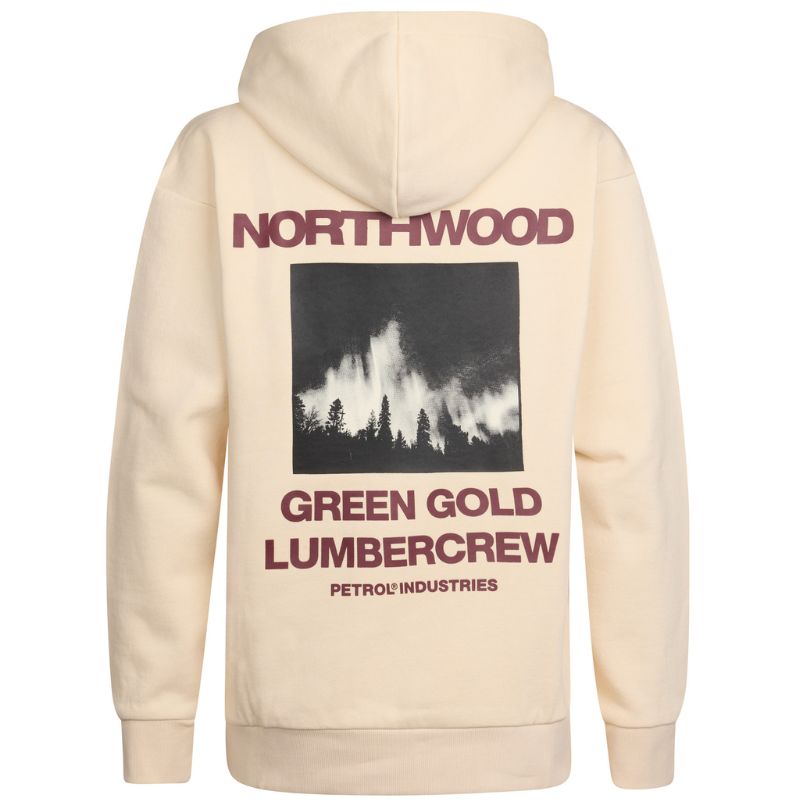 Beige geprinte hooded sweater SWH391 - Capuchon Fashion