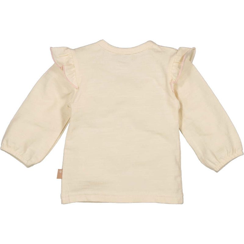 Beige geprinte longsleeve Ponies - Capuchon Fashion