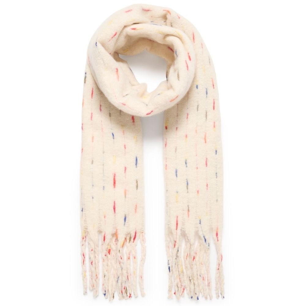 Beige geprinte sjaal Laere - Capuchon Fashion