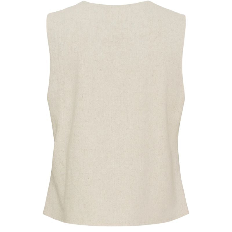 Beige gilet Pearl - Capuchon Fashion