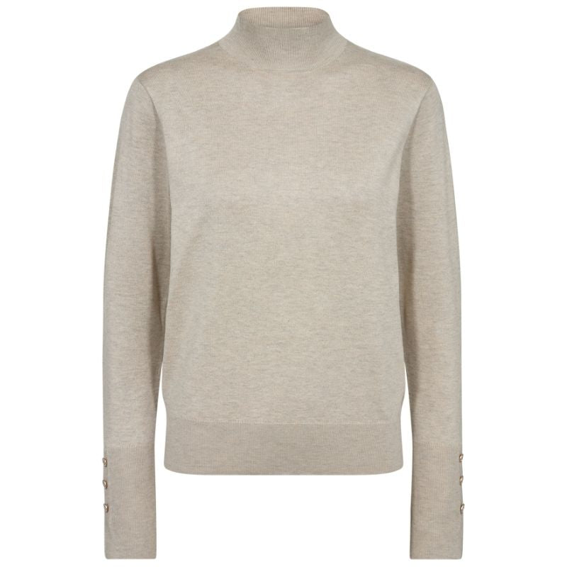 Beige high neck pullover Katie - Capuchon Fashion