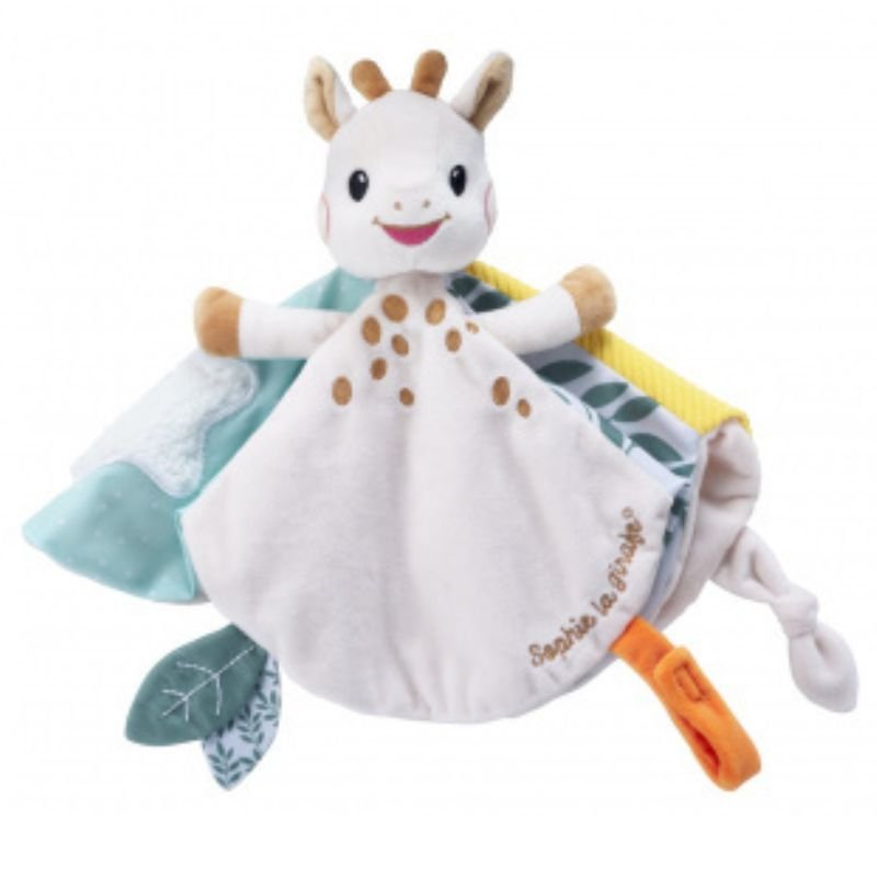 Beige knuffeldoekje Sophie de giraf - Capuchon Fashion
