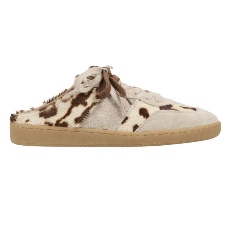 Beige met offwhite sneaker Nome Cow Hair On - Capuchon Fashion