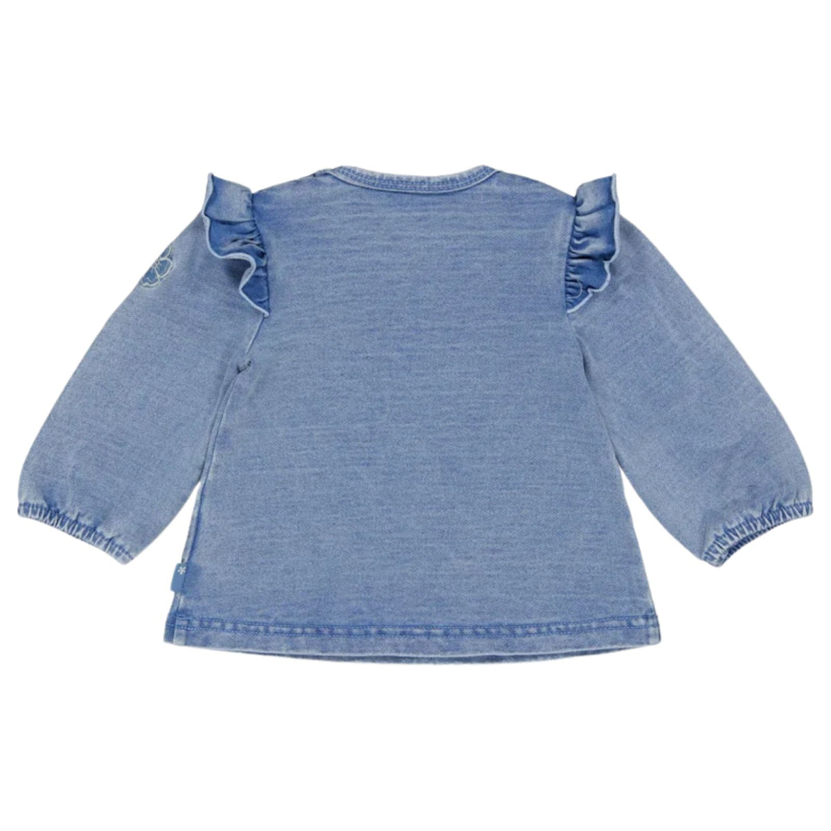 Blue Denim ruches blouse Adriana