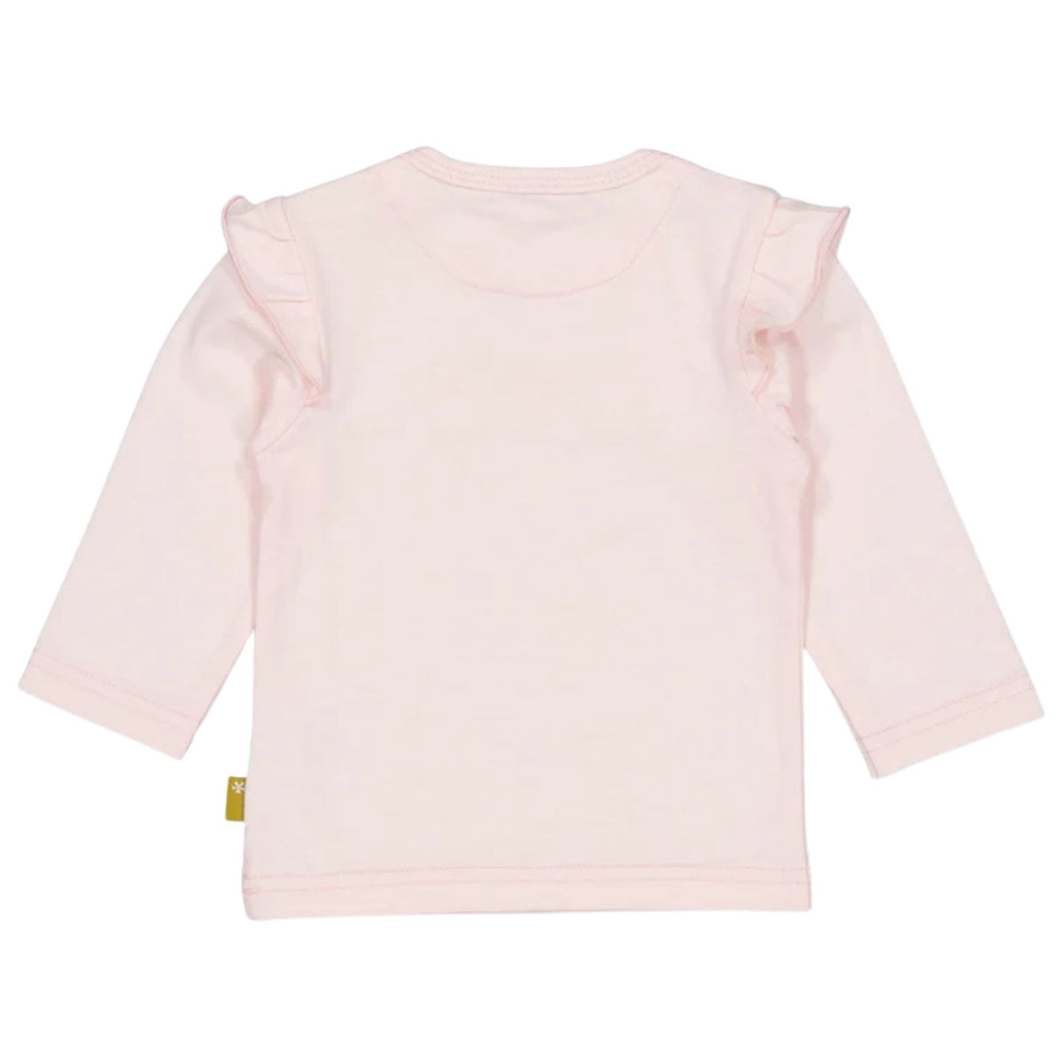 Lichtroze ruches longsleeve Alida