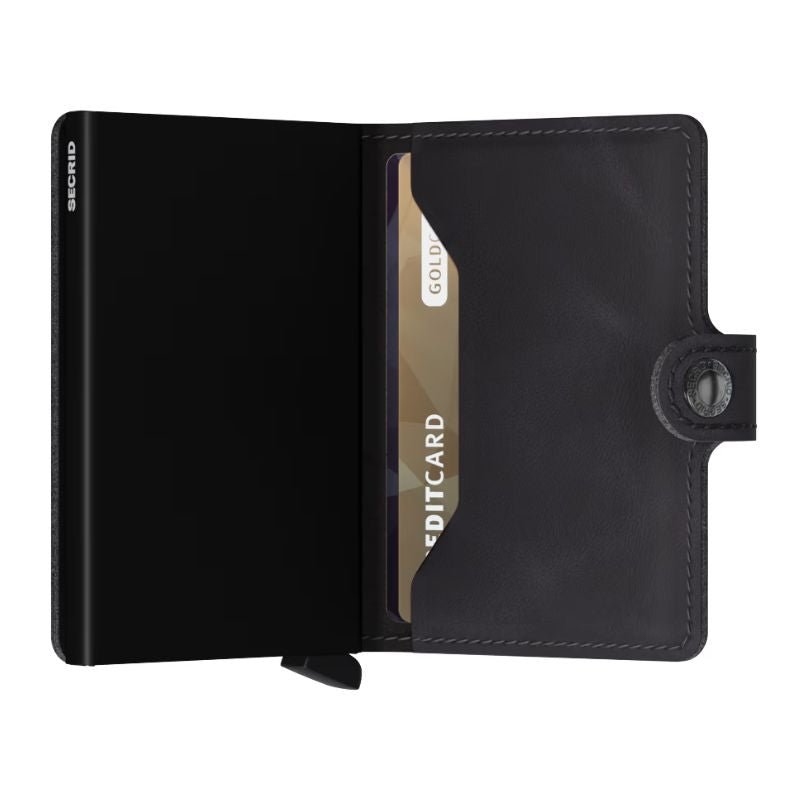 Black miniwallet Vintage - Capuchon Fashion