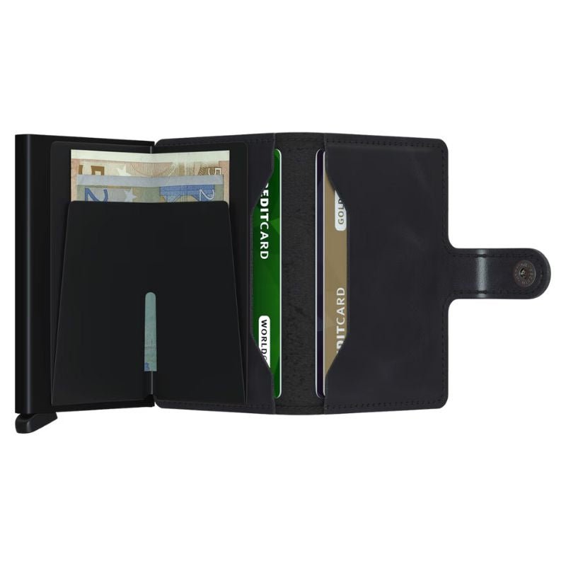 Black miniwallet Vintage - Capuchon Fashion