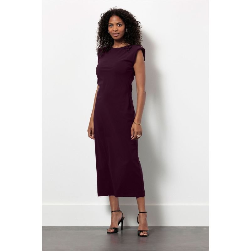 Blackberry jurk met ronde hals Jewel - Capuchon Fashion