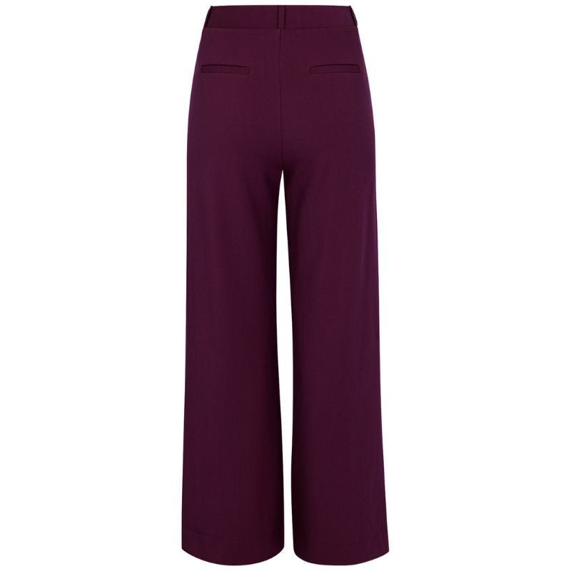 Blackberry travel twill trousers Luz - Capuchon Fashion