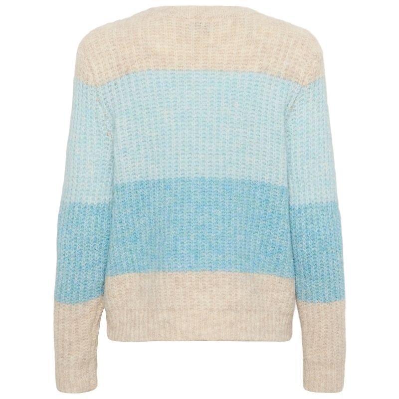 Blauw gestreepte pullover Mandy - Capuchon Fashion