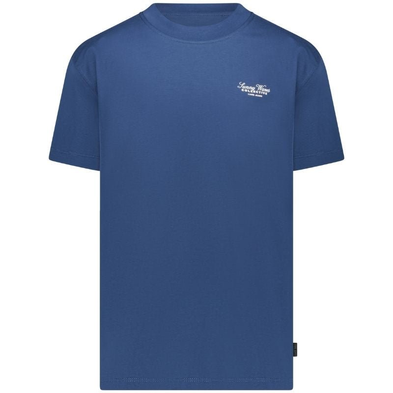 Blauw ronde hals t-shirt Keyno - Capuchon Fashion