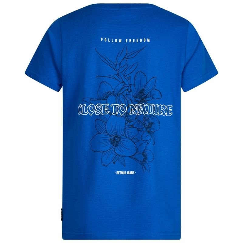 Blauw t-shirt Nathan - Capuchon Fashion