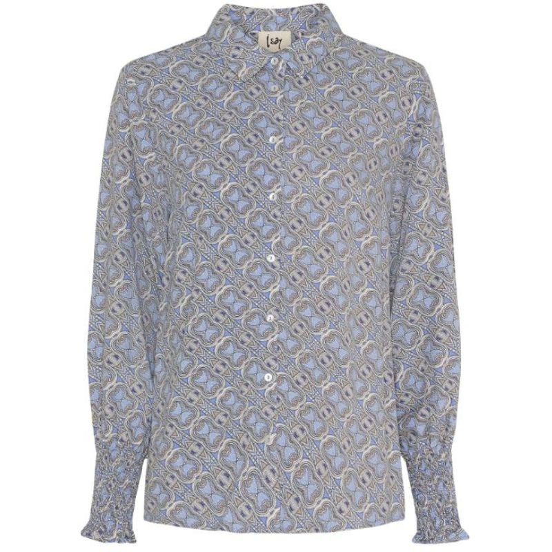 Blauwe blouse Gyta - Capuchon Fashion