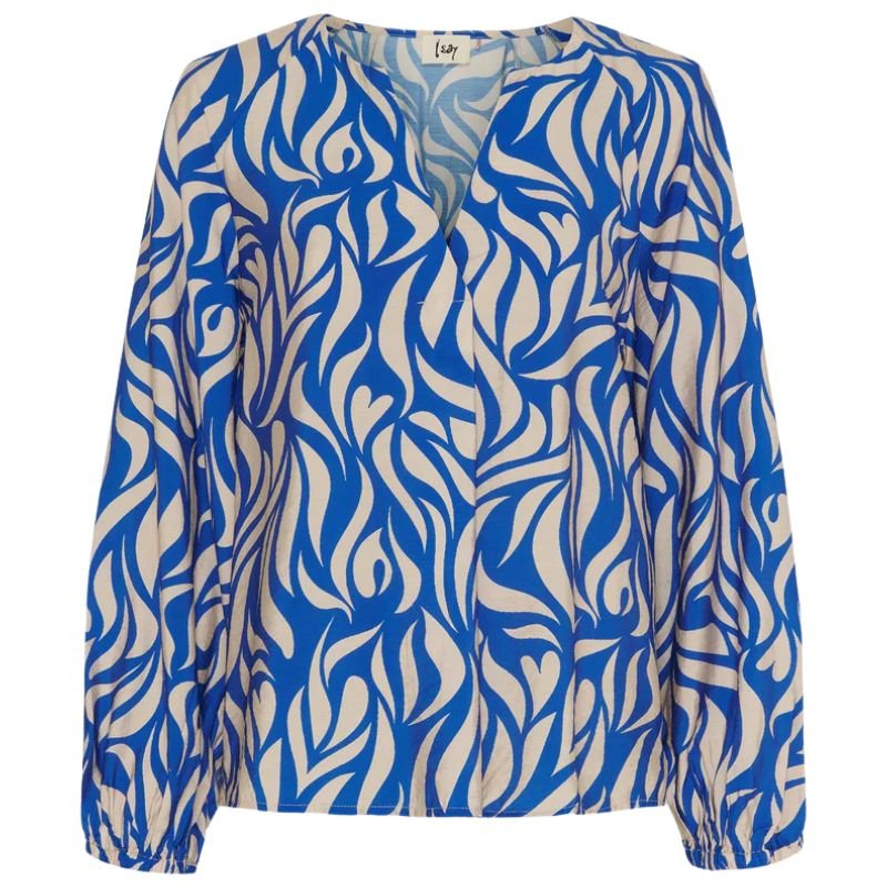 Blauwe blouse Harlee - Capuchon Fashion