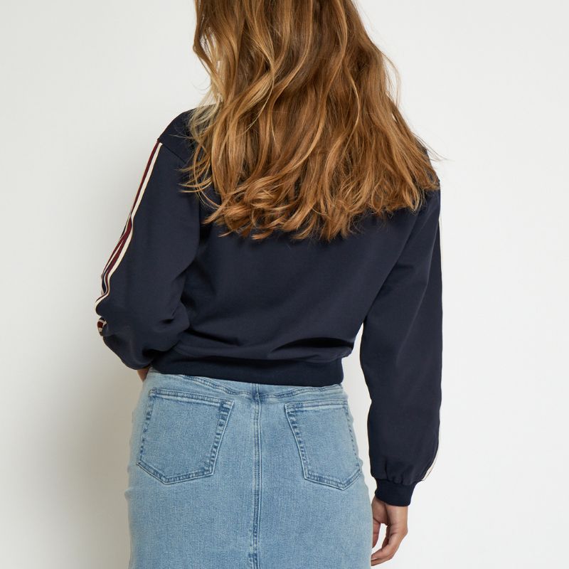 Blauwe bomber jacket Marabella - Capuchon Fashion
