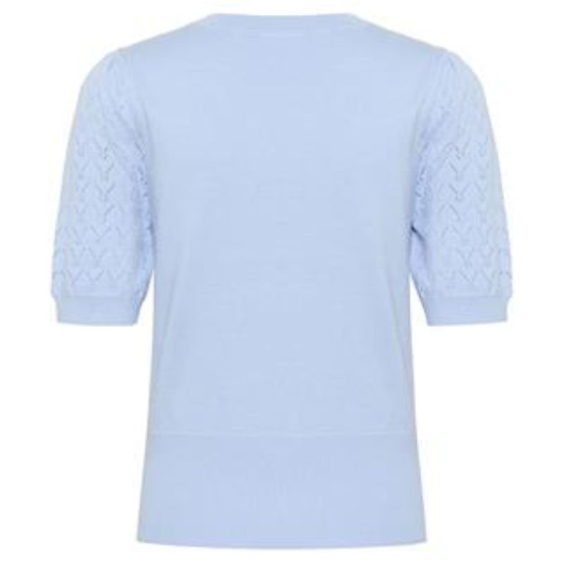 Blauwe puff pullover Karna - Capuchon Fashion