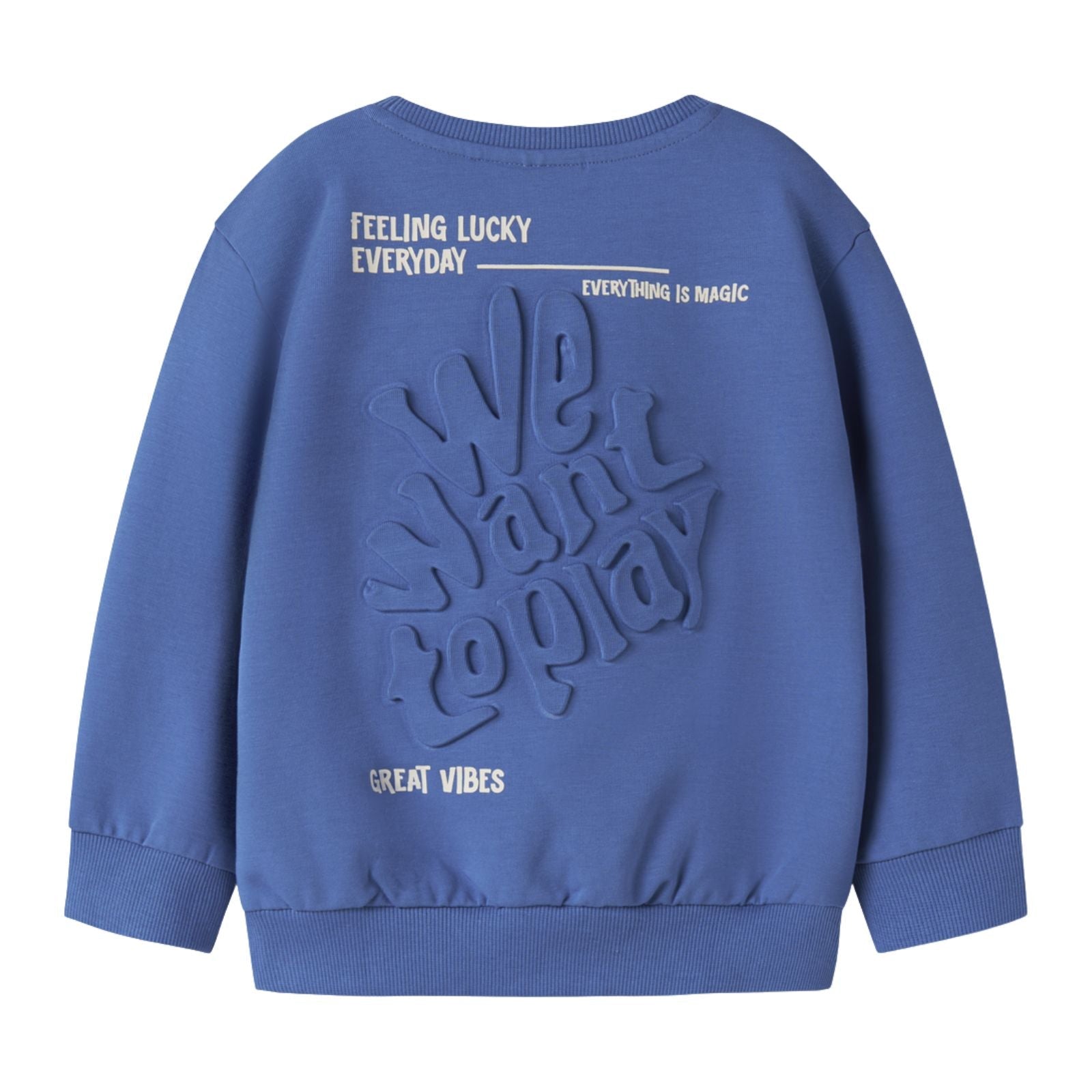 Blauwe regular fit sweater Benja - Capuchon Fashion