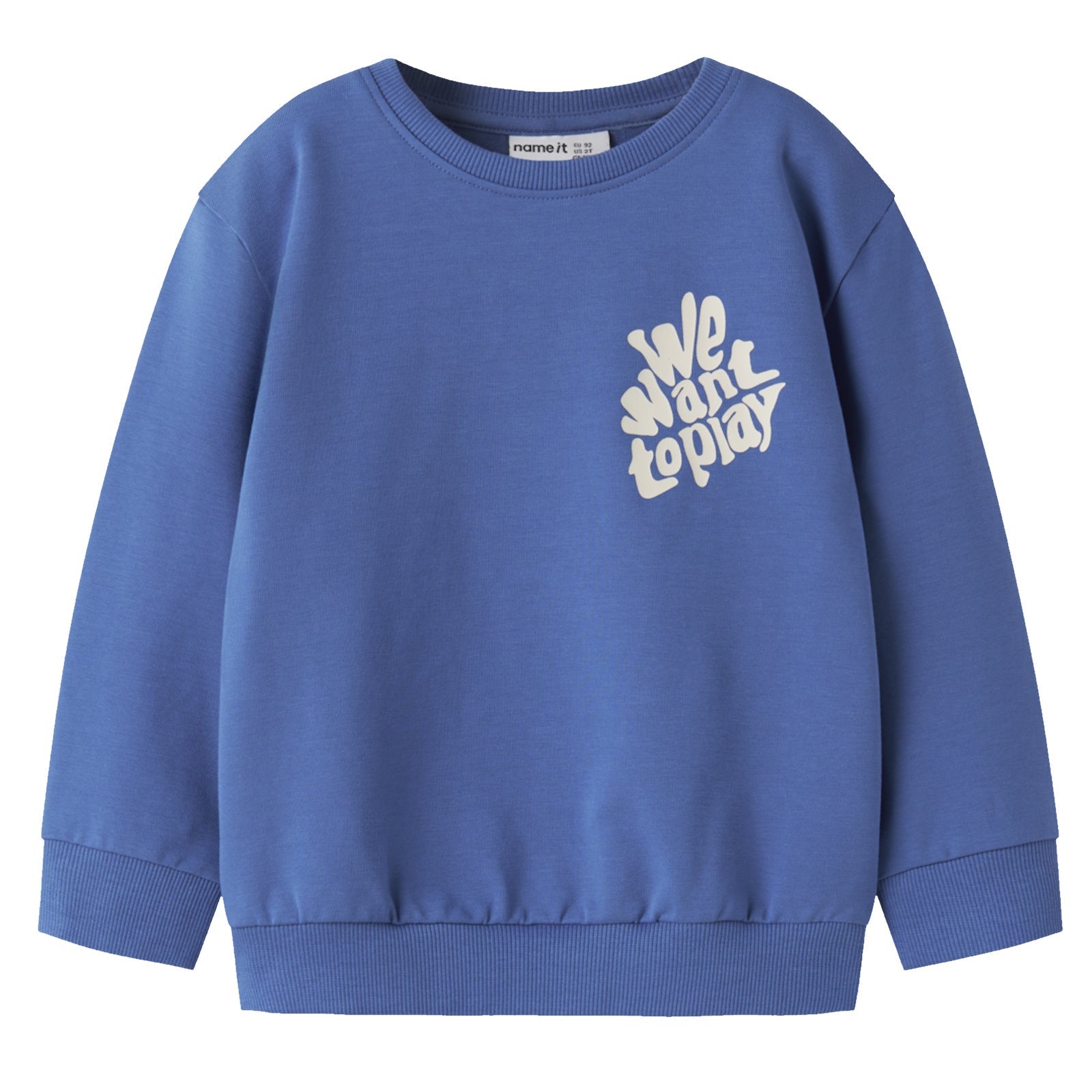 Blauwe regular fit sweater Benja - Capuchon Fashion