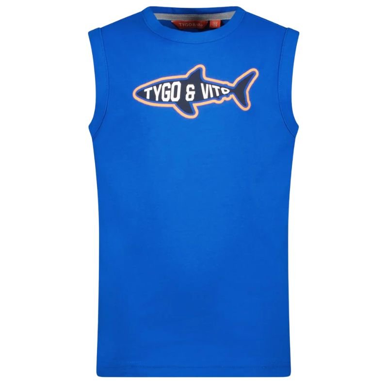 Blauwe singlet Daan - Capuchon Fashion