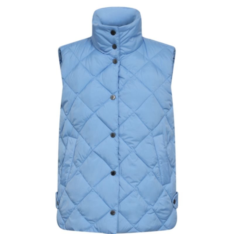 Blauwe waistcoat Olga - Capuchon Fashion