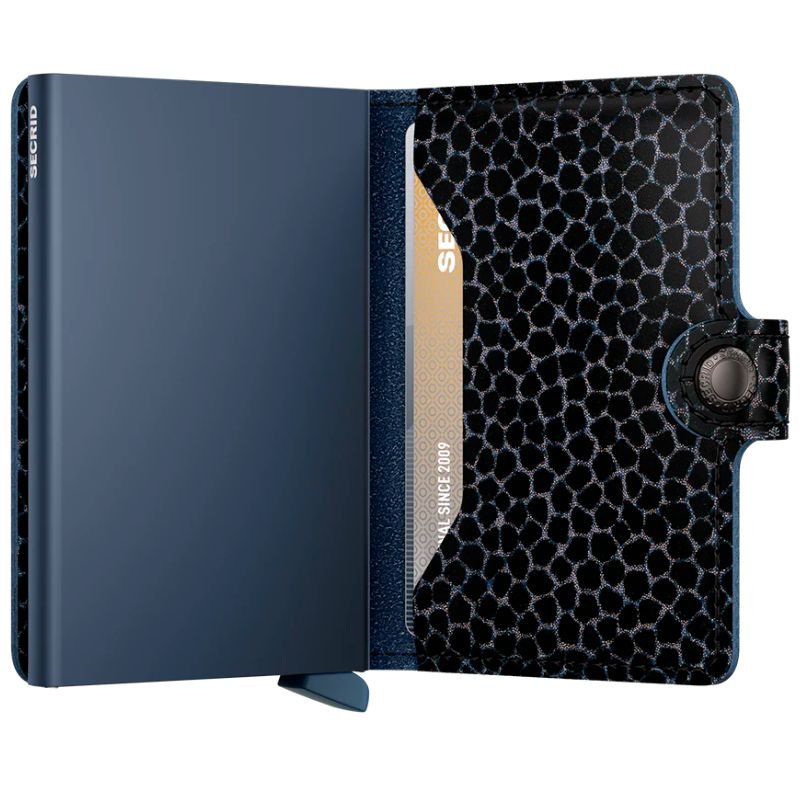 Blue miniwallet Giraffina - Capuchon Fashion