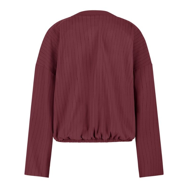 Bordeaux bomber jacket Storm stripe - Capuchon Fashion