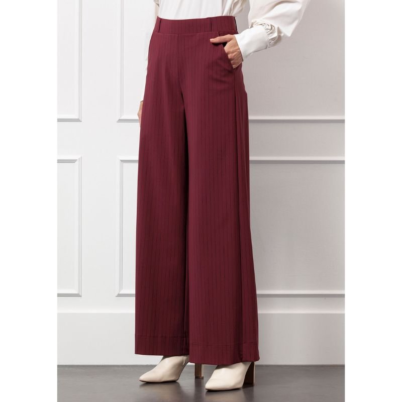 Bordeaux travel broek Luz stripe - Capuchon Fashion