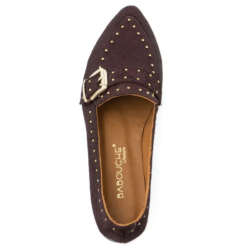 Bordeauxrode loafer schoenen Luna - Capuchon Fashion