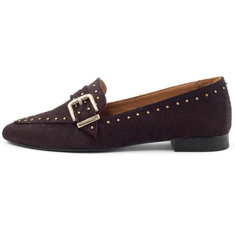 Bordeauxrode loafer schoenen Luna - Capuchon Fashion