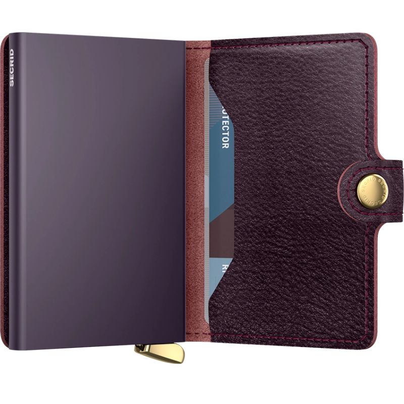 Bordeauxrode premium miniwallet Basco Bordeaux - Capuchon Fashion