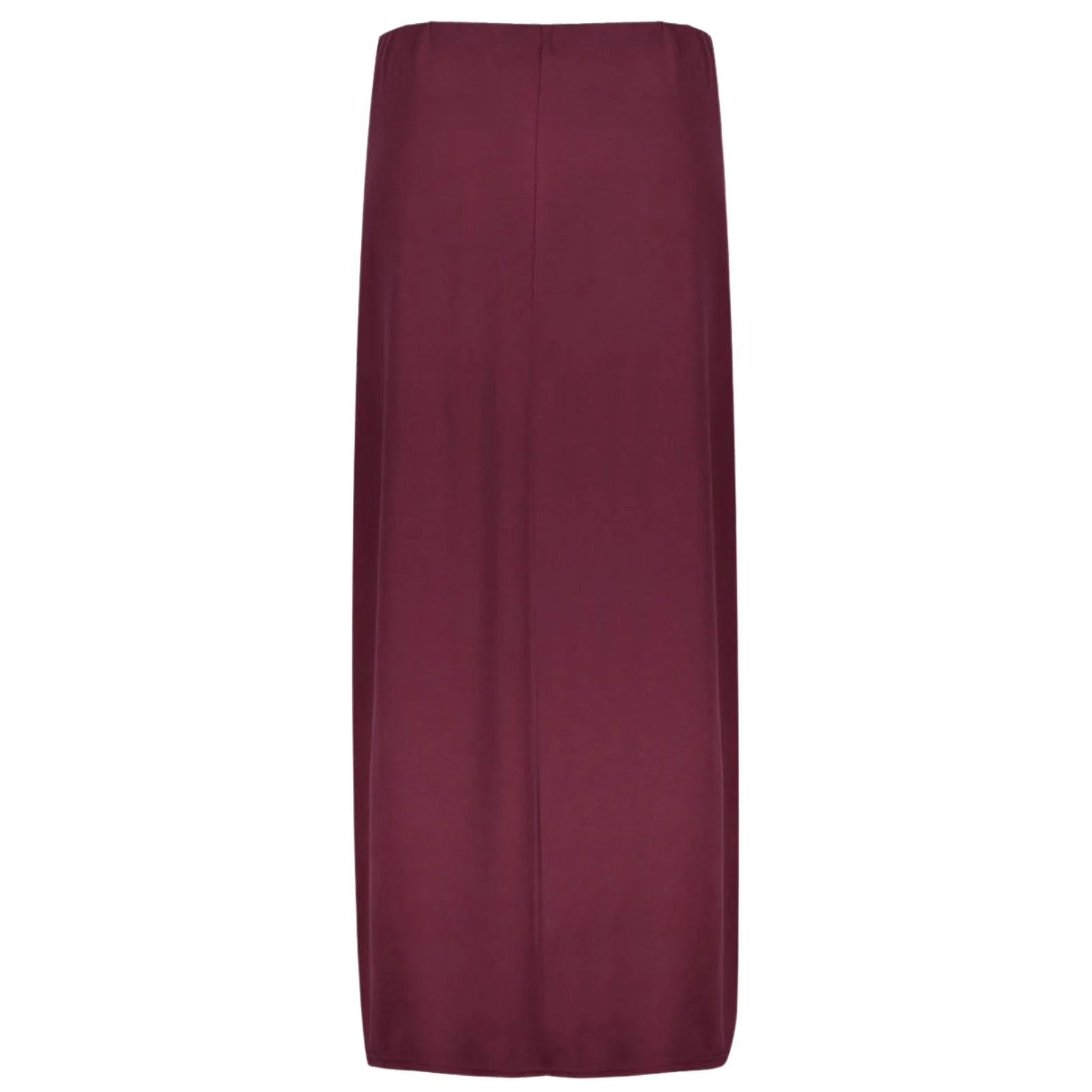 Bordeauxrode rok met elastische band 66364 - Capuchon Fashion