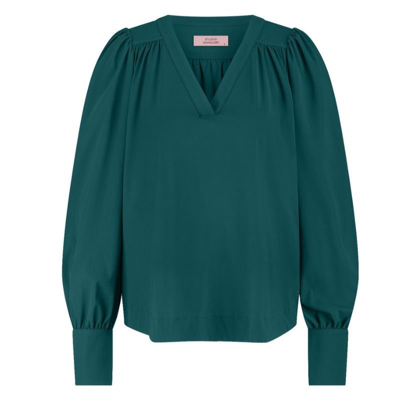 Bottle Green travel top Emmarie - Capuchon Fashion