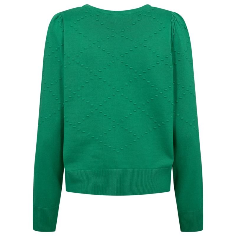 Bright Green v-dot knit pullover Dodo - Capuchon Fashion