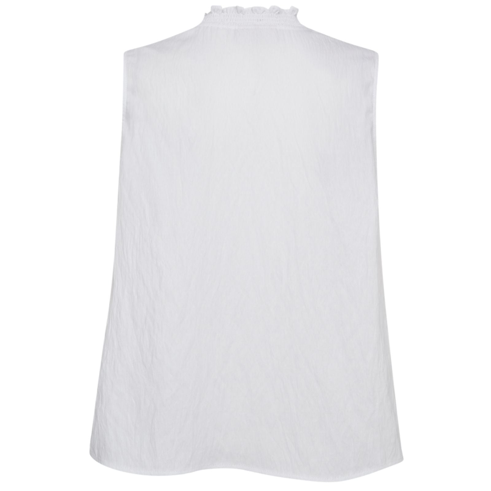 Brilliant white woven blouse Sally - Capuchon Fashion