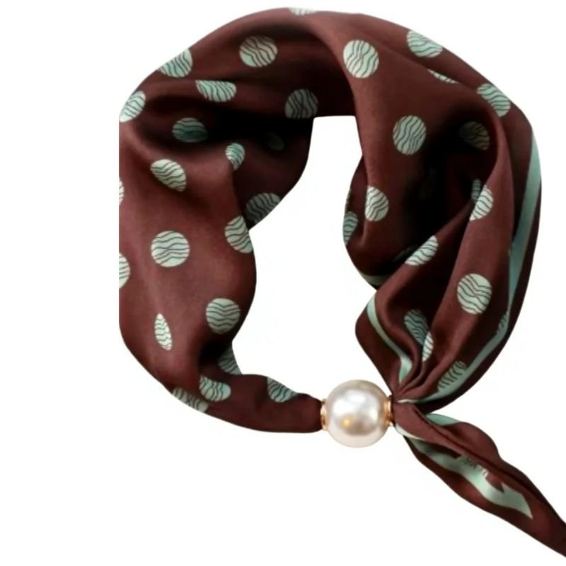 Brown-mint parel sjaaltje Chloe - Capuchon Fashion