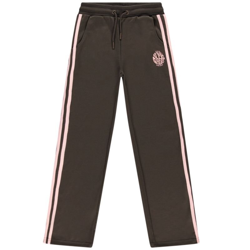 Bruin gestreepte sweatpant Marri - Capuchon Fashion