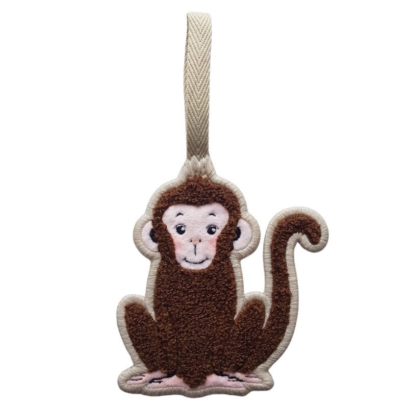 Bruin speendoekje Monkey - Capuchon Fashion