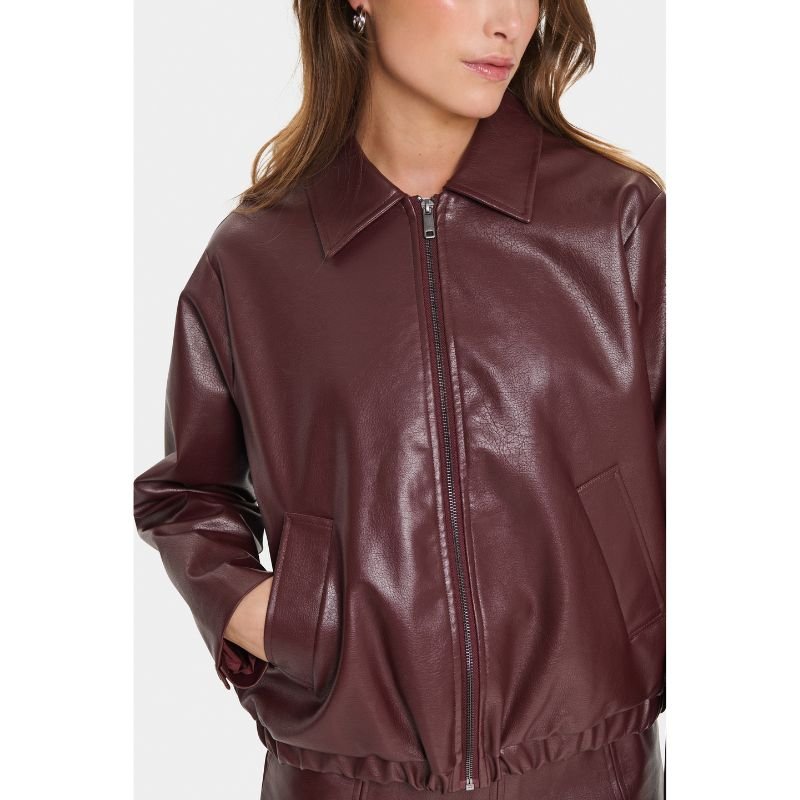 Bruine jacket Lavinia - Capuchon Fashion