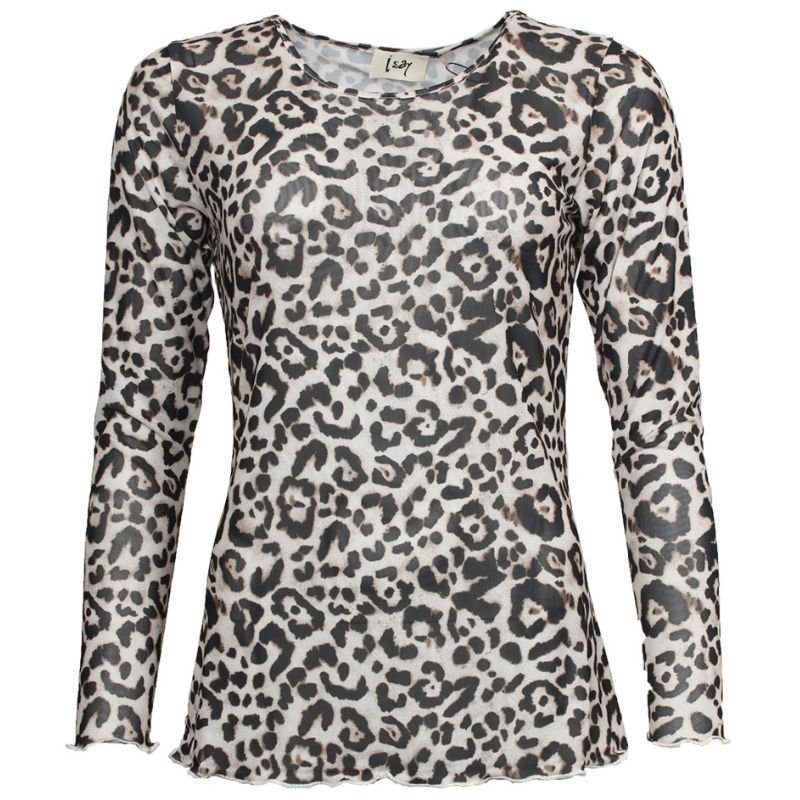 Bruine longsleeve meshtop Fifi - Capuchon Fashion