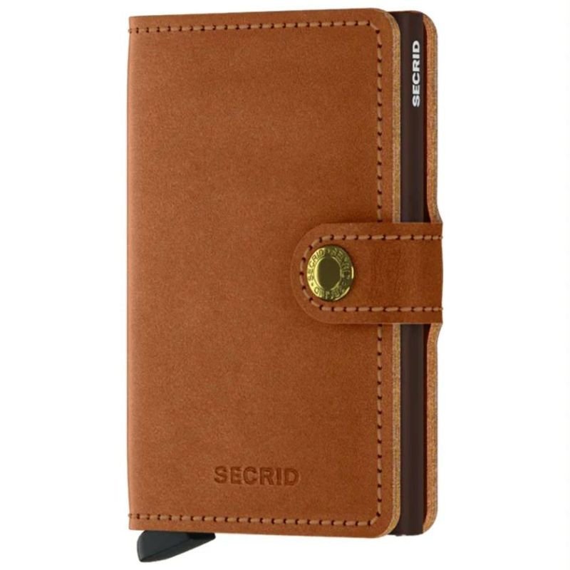 Bruine miniwallet Original Cognac Brown - Capuchon Fashion
