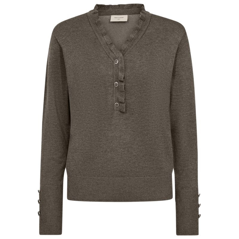 Bruine pullover Katie - Capuchon Fashion